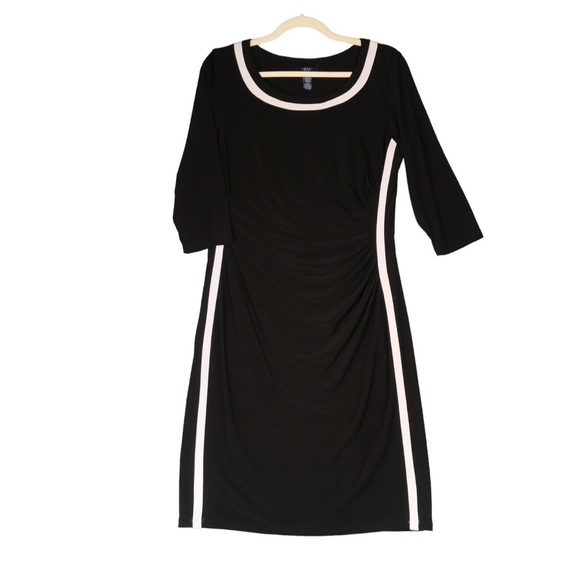 Polo by Ralph Lauren Black Dress with White Trim - Picture 1 of 9
